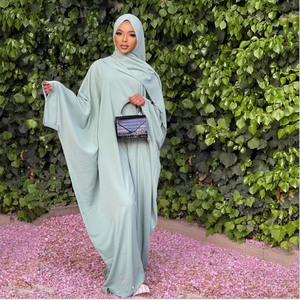 Nouveau musulman Ramadan Jilbeb deux pièces long Hijab islamique dubaï femmes robe de prière musulman Khimar Styles disponibles Khimar Jilbab - Product Image 2