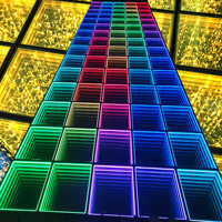 Armoire à miroir Melaleuca avec éclairage LED néon, boîte de réflexion lumineuse, effet abyssal, décoration pour influenceurs