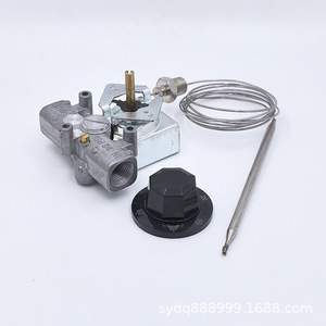 Válvula de Control de Temperatura para Freidora Comercial, 93-204 °C, Rosca NPT de 3/8 y 1/4'', Entrada/Salida de Aire, Rango de Temperatura 200-400 °F - Product Image 3