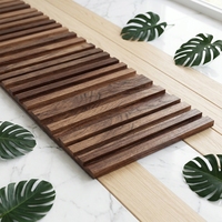 Panneau mural en mosaïque de bois massif naturel de luxe moderne, revêtement décoratif pour hôtel, restaurant, café, bureau, design commercial