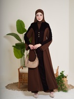 Abaya noire brodée de fleurs, vêtements islamiques modestes pour femmes, robe musulmane de Dubaï, nouvelle robe Abaya turque
