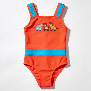Produttore di <span class=keywords><strong>Costumi</strong></span> da Bagno Personalizzati per Bambine UPF 50, Abbigliamento da Spiaggia Sostenibile, Costume da Bagno Repreve per Bambini - Product Image 2