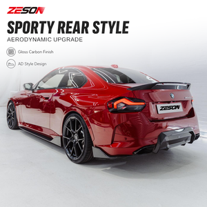 Ailerons arrière en fibre de carbone sèche style AD pour <span class=keywords><strong>BMW</strong></span> Série 2 G42 M240i 220i Coupé Gauche Droit 2021+ - Product Image 6