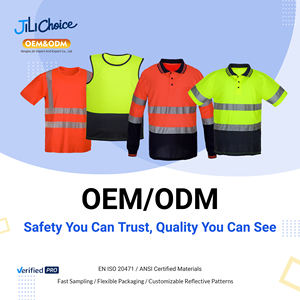 J & L 2025 OEM alta visibilità all'ingrosso 100% poliestere riflettente di sicurezza caleco catadiottrice abbigliamento personalizzato - Product Image 6