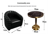 Ensemble de meubles de bar, vente en gros de magasin de cigares, fauteuil simple en bois et cuir, canapé, boîte de nuit, restaurant, table à manger, 3 chaises