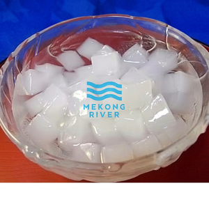 Gelée de coco blanche du Mekong en cubes de 10 mm, saveur fruitée, prête à l'emploi, nutritive, 1 kg, pudding vietnamien - Product Image 1