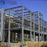 Bâtiment industriel préfabriqué en acier, structure métallique, atelier, hangar, usine, sur mesure, certifié CE, durable