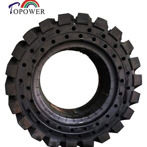 Pneu plein Topower 445/65-24 pour chargeuse compacte et nacelle élévatrice avec trous latéraux - Product Image 2