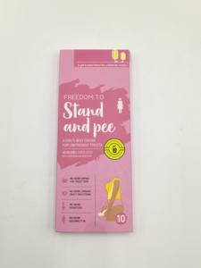 10ชิ้นที่ปัสสาวะยืนกลางแจ้งของผู้หญิงแบบพกพาสำหรับใช้ในห้องน้ำที่ใช้แล้วทิ้งช่องเก็บปัสสาวะฉุกเฉินกันน้ำกระดาษปัสสาวะหญิง - Product Image 6