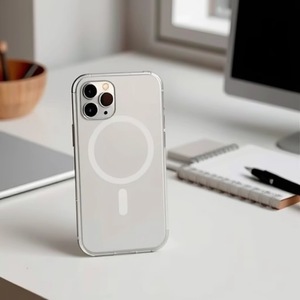 <span class=keywords><strong>Coque</strong></span> de protection pour téléphone compatible PC+TPU, anti-chute à quatre coins, avec aimants, moulage par injection deux-en-un, personnalisable - Product Image 4