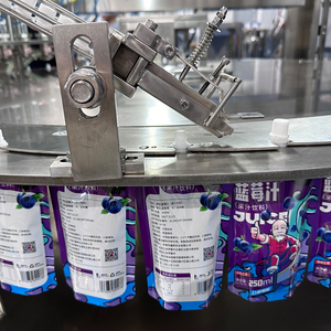 Tự động 2 4 6 vòi phun điền vào vòi <span class=keywords><strong>Pouch</strong></span> mềm lỏng nước trái cây <span class=keywords><strong>doypack</strong></span> điền đóng nắp niêm phong máy móc PREMADE Túi máy đóng gói - Product Image 4