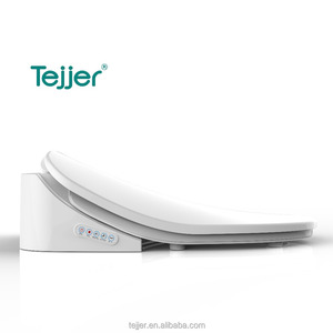 Siège de toilette électronique massant avec bidet intégré, forme allongée - Product Image 1