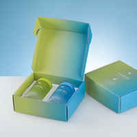 Boîte d'expédition écologique personnalisée à double face imprimée avec insert, emballage cadeau premium pour compléments alimentaires