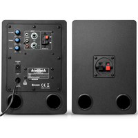 Haut-parleurs de moniteur HiFi de maison et de Studio avec double Port de ventilation à faible distorsion conception délicate enceinte en bois paire de haut-parleurs