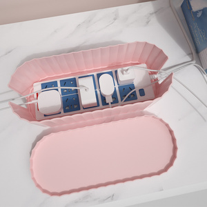 Organizador de Cables de plástico, <span class=keywords><strong>caja</strong></span> de empalme de gestión de tapa de alimentación de almacenamiento, enrutador, <span class=keywords><strong>caja</strong></span> de almacenamiento de enchufe de acabado - Product Image 2