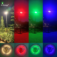 Lampe solaire UFO HiEnergy RGBW blanc chaud, étanche, en aluminium, pour jardin