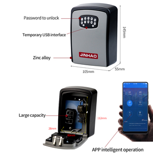 Asack G3 heavy duty bluetooth premendo smart <span class=keywords><strong>key</strong></span> <span class=keywords><strong>box</strong></span> elettronico di sicurezza chiavi di sicurezza in metallo pregiato mantenendo la cassetta di sicurezza - Product Image 3