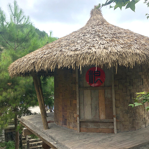 Bán buôn chuyên nghiệp HDPE nhân tạo tổng hợp không thấm nước chống cháy Palm lợp thatch - Product Image 4