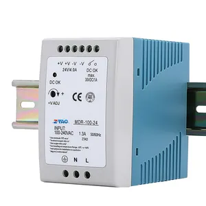 100W DC Tension de sortie 2A 4A 7.5A MDR-100 12V 24V 48V Din rail Transformateur d'alimentation à découpage convertisseur ca à cc 100W