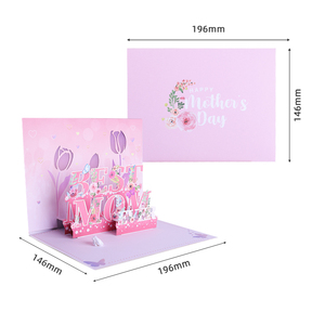 Novedad, Tarjetas de Felicitación Musicales LED 3D Emergentes Personalizadas con Impresión Offset en Papel para Regalo del Día de la Madre - Product Image 6