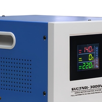 FWKJ SVC(TND) Régulateur de tension automatique monophasé CA 3 KVA en cuivre avec affichage LED, sortie 220V, protection contre les surtensions