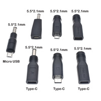 Type C/tablette Micro USB 2.0 à DC 5.5x2.1mm adaptateur de prise d'alimentation prise USB C à DC 5.5*2.1mm adaptateur de connecteur d'alimentation 5V