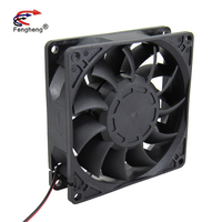 Yüksek kalite yüksek basınç eksenel akış fanı 92x92x2 5mm bakır top rulmanlar 24V havalandırma fanı 12v 92mm