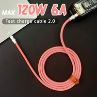 Câble de charge et de données USB-C vers USB-C en gros, 480 Mo, câble de charge rapide Type-C, cordon de charge en silicone pour ordinateur portable et téléphone