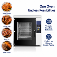 Nouvel équipement professionnel de boulangerie pour poulet rôti, grande capacité, rotatif automatique, en acier inoxydable, pour restaurants et hôtels