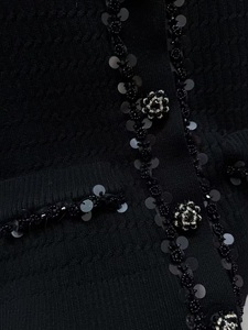 <span class=keywords><strong>Cardigan</strong></span> di alta qualità nuovo <span class=keywords><strong>Cardigan</strong></span> 2025 maglieria autunno inverno donna con paillettes con perline Deco manica lunga Casual in misto <span class=keywords><strong>lana</strong></span> nera - Product Image 5