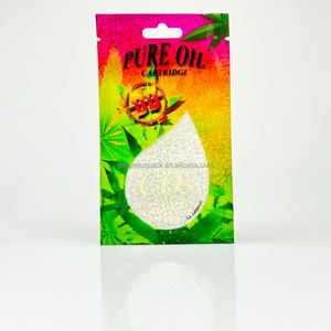 Sacs d'emballage personnalisés imprimés holographiques pour cosmétiques, avec fermeture éclair holographique, auto-scellants sur 3 côtés, petits sacs en Mylar avec fenêtre transparente - Product Image 1