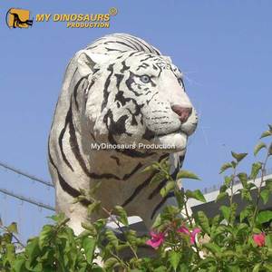 Statue de tigre, en fibre de verre, taille de vie - Product Image 3