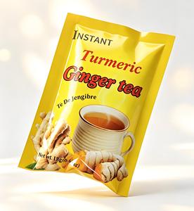 Tè Senza Zucchero con Estratto di Zenzero e Curcuma, Tè Istantaneo per l'Immunità in Bustina, OEM - Product Image 1