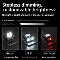 Lampe frontale Wallson Owl Pro pour la pêche de nuit, forte luminosité, recharge par induction, longue autonomie, design à clip pour casquette