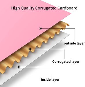 2026 New Pulida Custom Printing logo <strong>pink</strong> <strong>Gift</strong> Box Shipping Box Mailing Parcel Post Printing Corrugated Mailer Box - Product Image 3