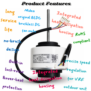 มอเตอร์ Midea VRV Premium Brushless DC รุ่น 11002015001182 ZKSP-58-8-1 310V อะไหล่แท้สำหรับเครื่องปรับอากาศเชิงพาณิชย์ - Product Image 5