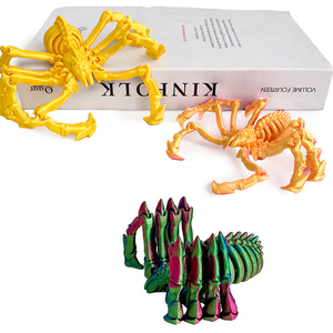 Giocattolo Antistress a Forma di Ragno Stampato in 3D, Decorazione per Casa e Ufficio, Creature Arachnidee Articolate Stampate in 3D, Oggetti Economici - Product Image 3