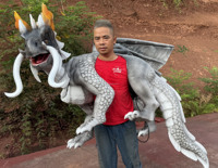 Dragon robotique animatronique réaliste pour parc à thème