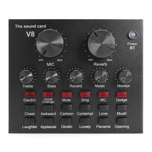 YEAH USB V8 Live carte <span class=keywords><strong>de</strong></span> mixage <span class=keywords><strong>de</strong></span> son externe <span class=keywords><strong>changeur</strong></span> <span class=keywords><strong>de</strong></span> <span class=keywords><strong>voix</strong></span> carte son externe <span class=keywords><strong>avec</strong></span> <span class=keywords><strong>effet</strong></span> multiple pour Live Stream Home KTV Chat - Product Image 1