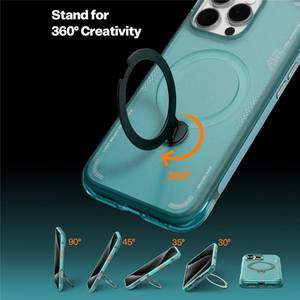 Funda Trasera Magnética <span class=keywords><strong>TORRAS</strong></span> Ostand Serie Q3 Air para iPhone 16 Pro Max con Soporte de TPU y PC - Product Image 5