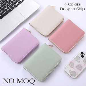 Hongbo nouveau meilleur vendeur 4 couleurs A7 cuir <span class=keywords><strong>de</strong></span> galet Zippy Budget Binder portefeuille avec bracelet disponible comme sac à reliure à anneaux - Product Image 2