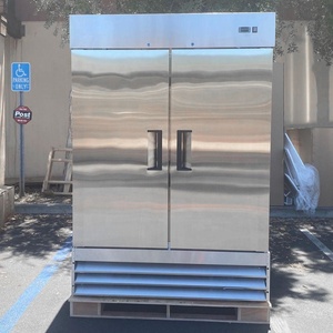 Refrigerador Comercial de Acero Inoxidable de 2 Puertas, Refrigerador y Congelador para Cocina - Product Image 3