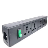 Enchufe de Extensión Multifunción de 13A y 250V con Interruptor para Reino Unido, UE y EE. UU.