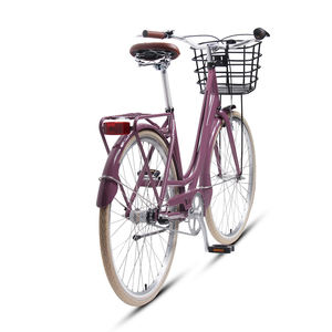 จักรยานเมืองสไตล์โบราณ700C พร้อมตะกร้าโลหะ Shimano Nexus ภายใน3ความเร็วจักรยานสำหรับผู้ใหญ่จักรยานกาแฟอเนกประสงค์ - Product Image 3