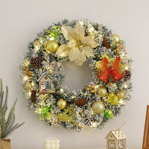 Nouvelle Guirlande Décorative Murale d'Intérieur 2026, Faite à la Main, Écologique, Moderne, en Plastique, pour Halloween et Noël, avec Ruban Doré - Product Image 2