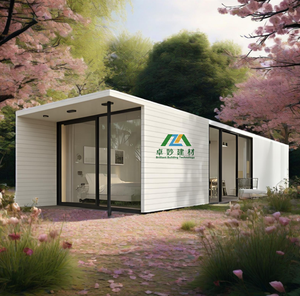 Casa Prefabricada <span class=keywords><strong>de</strong></span> Acero y <span class=keywords><strong>Madera</strong></span>, Moderna, Impermeable, <span class=keywords><strong>de</strong></span> Lujo, con Energía Solar, Fácil <span class=keywords><strong>de</strong></span> Montar, para Jardín, Oficina, Estudio, Cabaña - Product Image 2