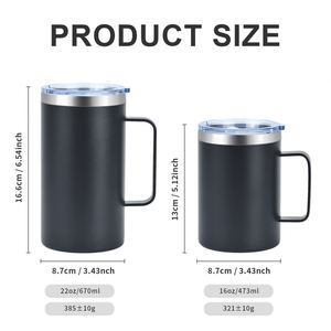 Vaso Térmico de Acero de 12 oz con Tapa y Asa, 360 ml, para Café, Regalo Empresarial, Taza Navideña - Product Image 2