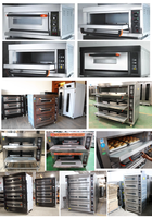 Acier industriel 2 3 étages 4 6 12 plateaux cuisine commerciale gaz électrique pizza utiliser cuisson gâteau pain four de boulangerie équipement