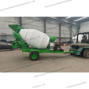 Мобильная Бетономешалка с дизельным приводом, 2 кубических ярдов, с компонентами сердечника, Коробка передач двигателя на прицепе - Product Image 4