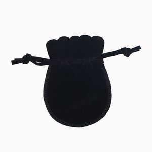 Petite pochette en velours double face pour bijoux, sac à cordon pour emballage d'accessoires - Product Image 5